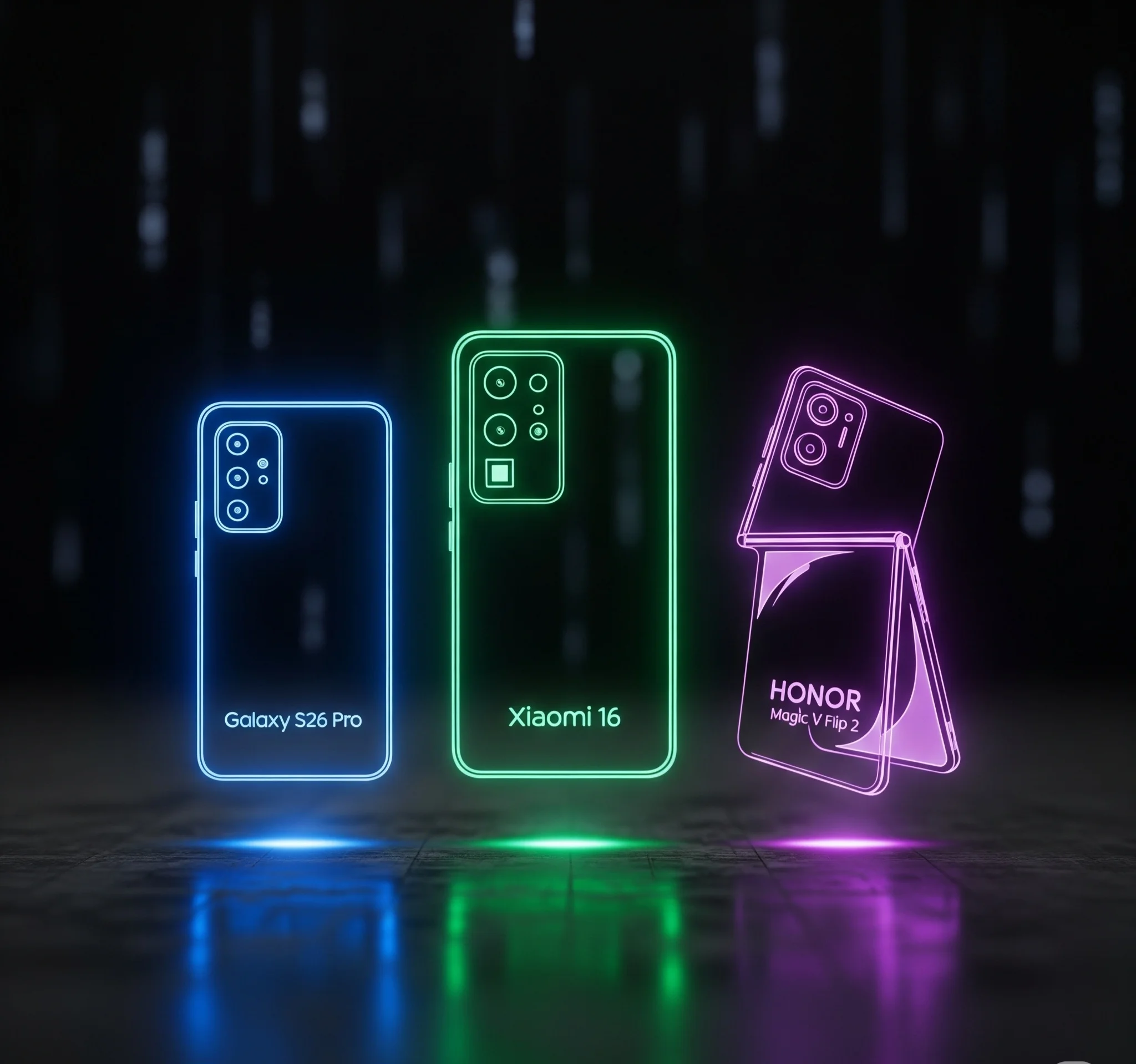 Нові інсайди: Galaxy S26 Pro, Xiaomi 16, Honor Magic V Flip 2 — що чекати від флагманів