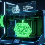 Futuristic 3D printer using infinitely recyclable resin
