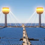 Unique two-tower solar power plant in China