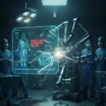 Медичний робот під час операції під керуванням AI