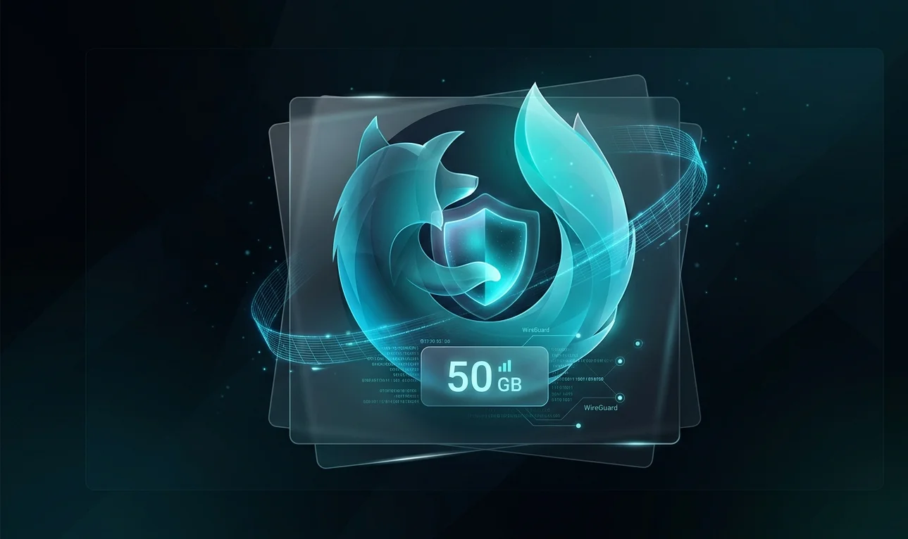 Безкоштовний VPN та 50 ГБ трафіку у Firefox 149