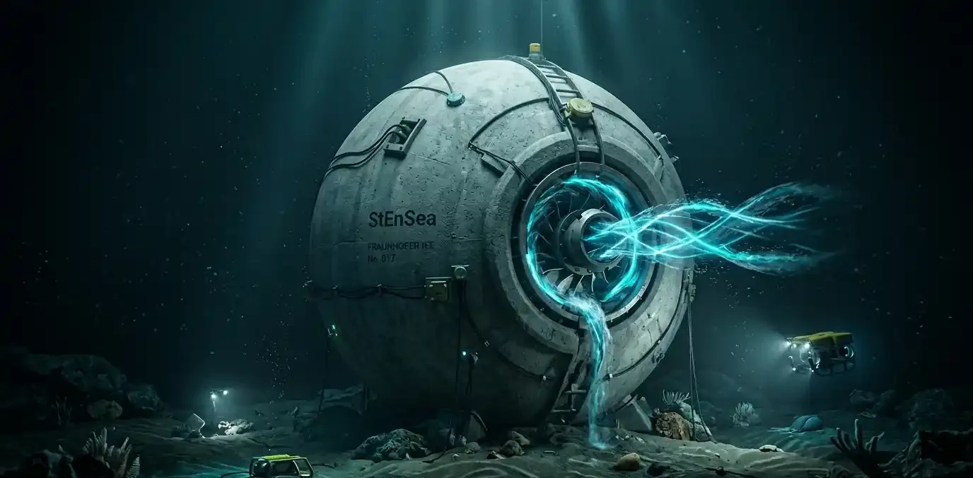 Stensea underwater concrete spheres for energy storage