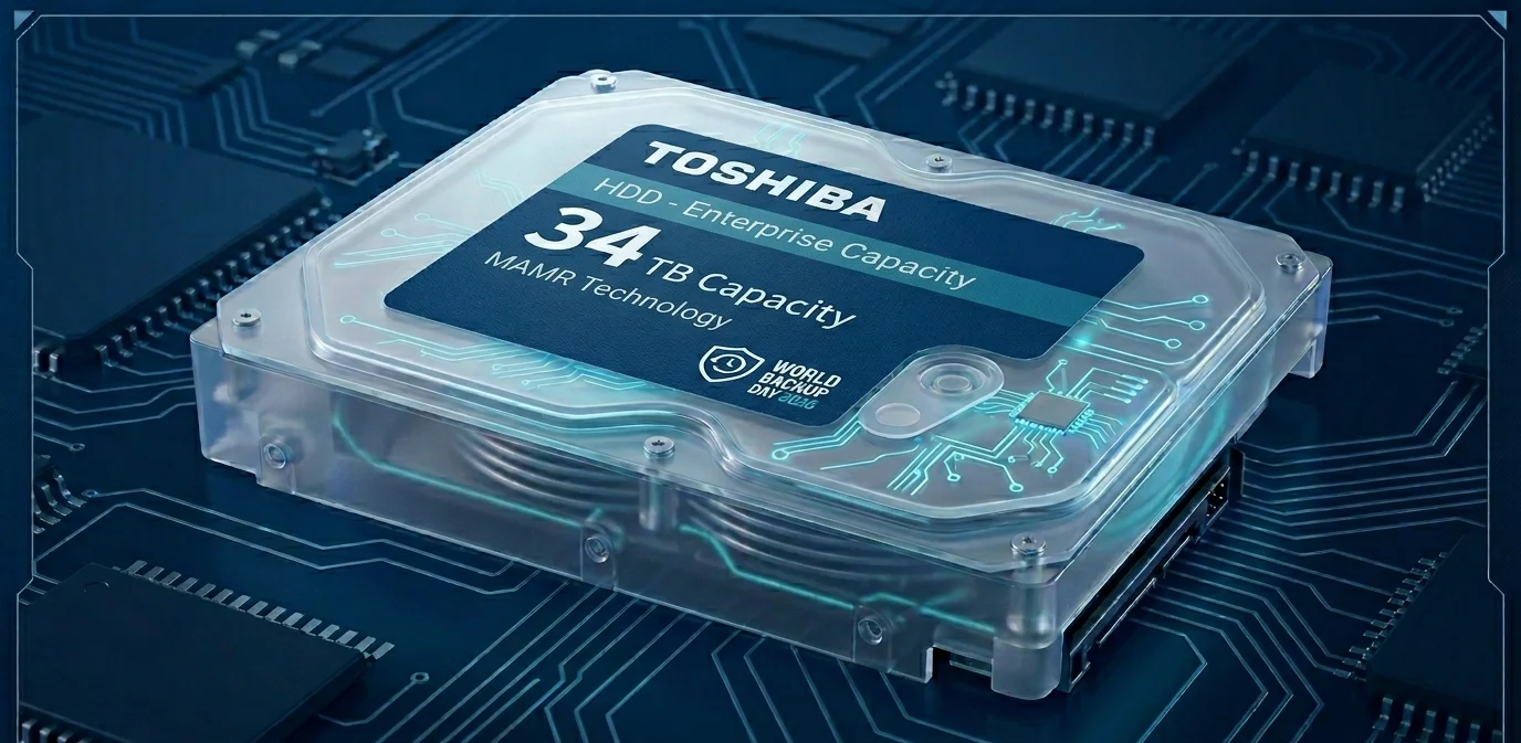Жорсткий диск Toshiba 34ТБ для резервного копіювання