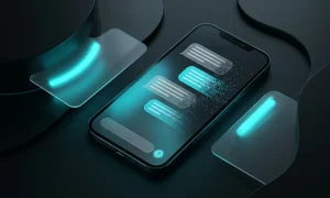 Концепт інтерфейсу додатка Siri з налаштуваннями автоматичного видалення чатів