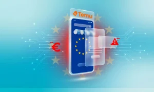 Концептуальна ілюстрація, що відображає регулювання цифрових маркетплейсів в ЄС у межах DSA