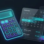 Fintech billing calculator interface for plan estimates