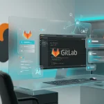 Преміальний ІТ-простір GitLab з елементами Glassmorphism та ШІ