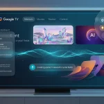 Інтерфейс Google TV з функціями штучного інтелекту Gemini