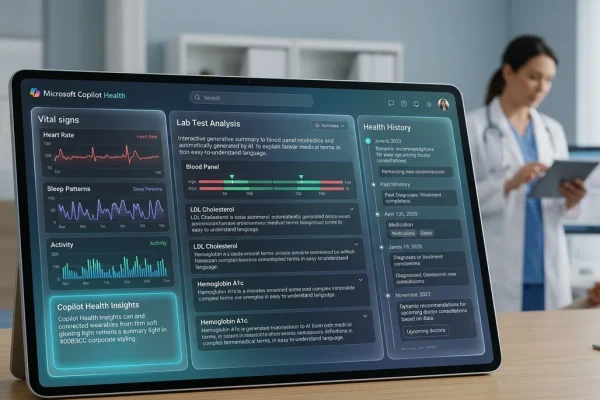 Microsoft тестує медичний ШІ Copilot Health для аналізу медичних карт та результатів лабораторних досліджень