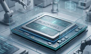 Графічний процесор NVIDIA Blackwell з підсвічуванням схем