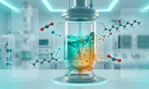 Схема лабораторного реактора для перетворення CO2 на рідке паливо