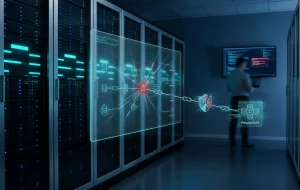 Visualization of a cyber attack on an Oracle PeopleSoft server