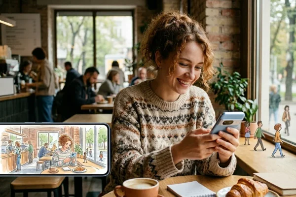 Google Dreambeans перетворює щоденну цифрову рутину на персоналізований комікс
