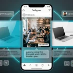 Instagram interface displaying a carousel post with unique text captions beneath each slide