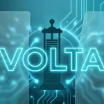 Conceptual graphics representing the proposed transition from volt to volta unit with Italian flag neon signs and electrical historic symbols