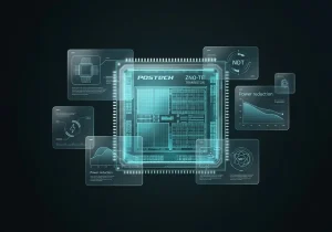 Микрочип с инновационной архитектурой транзисторов ZnO-Te от POSTECH.