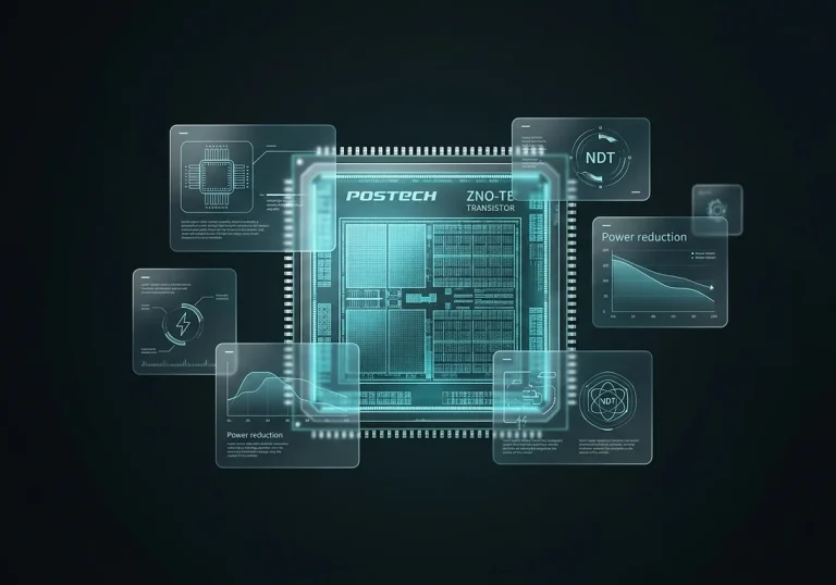 Мікрочіп з інноваційною архітектурою транзисторів ZnO-Te від POSTECH.