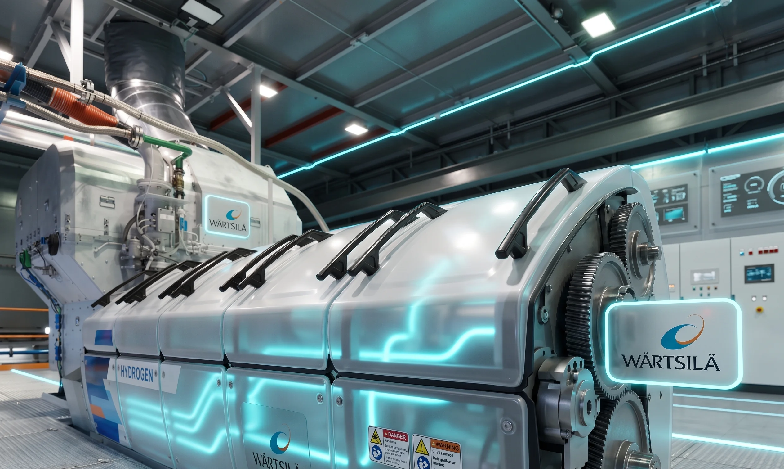 Wärtsilä 31H2 industrial hydrogen generator at a power facility in Spain