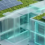 Data center servers with sustainable green lighting