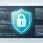 Conceptual image of Opera web browser security against malicious code