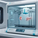 Auxilium orbital bioprinter operating in space