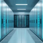 Server racks in the Z.AI data center with liquid cooling