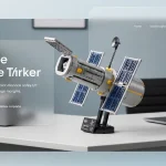 Деталізована модель Lego Космічний телескоп Хаббл на робочому столі
