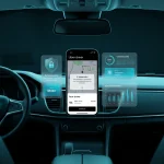 Інтерфейс водія таксі Uber на смартфоні з елементами кібербезпеки та діалоговими вікнами
