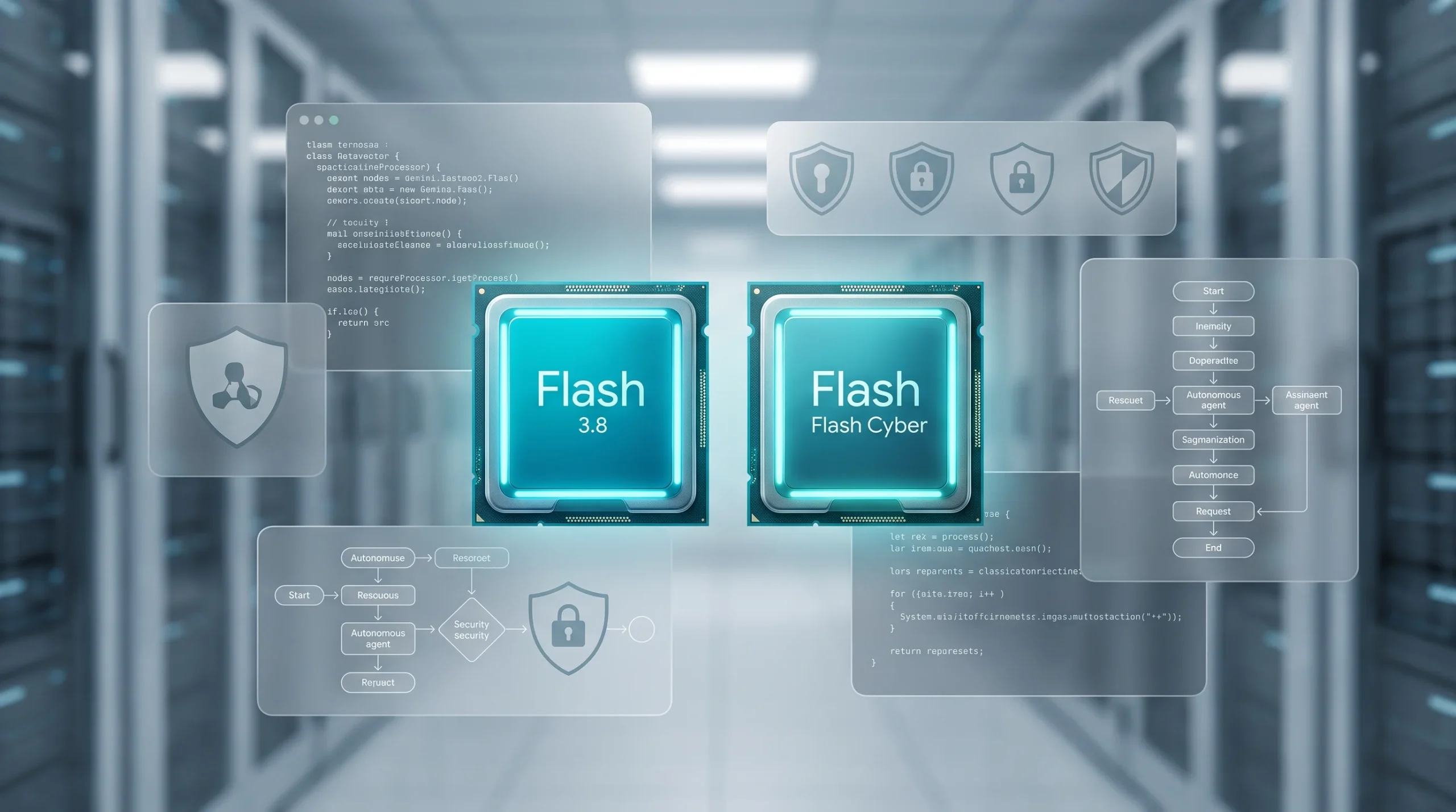 Архітектура обчислювальних модулів Gemini 3.8 Flash та Flash Cyber
