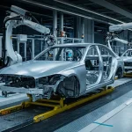 Роботизована лінія збирання автомобілів Mercedes-Benz на заводі