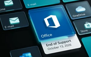 Інтерфейс Microsoft Office із позначенням дати завершення підтримки 13 жовтня 2026 року